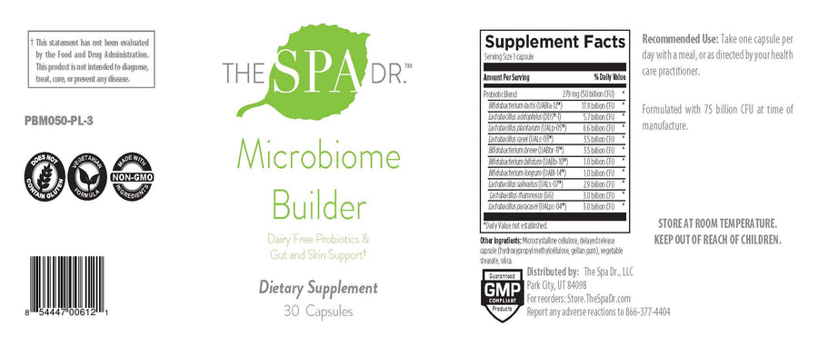 Ingredients Microbiome Builder 30 Capsules
